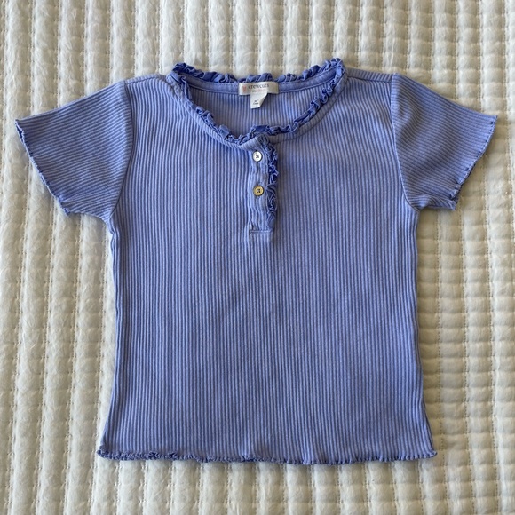 Crewcuts Lavender Ribbed Tee - Picture 1 of 3